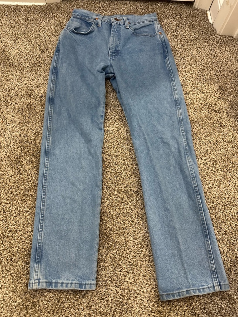 Light Blue Women's Straight-Leg Jeans